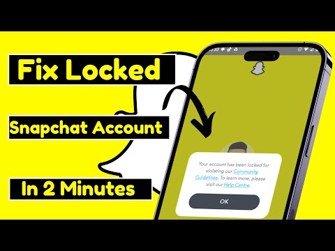 Snapchat Your Account Has Been Locked For Violating Community Guidelines | Unlock Snapchat Account